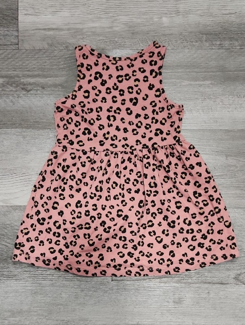 H&M Pink Leopard Print Sleeveless Summer Tank Dress Baby Girl Size 2T - Picture 7 of 8